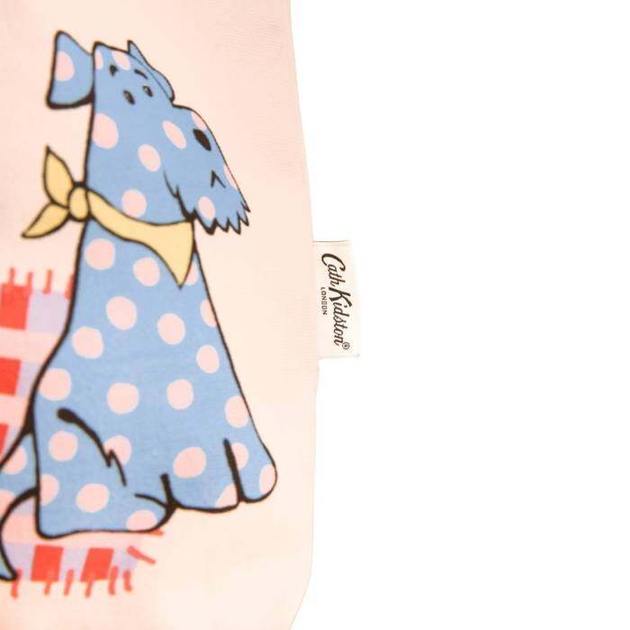 Female Tote Retro East West Dog Cream 1