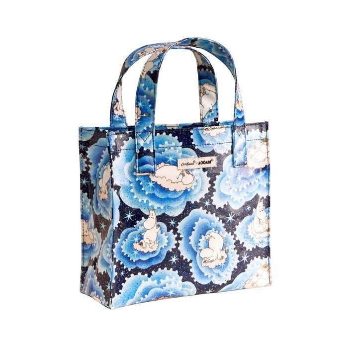 Female Small Bookbag Moomin Clouds Blue