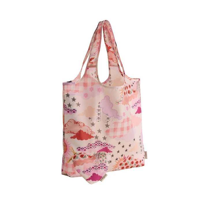 Female Foldaway Shopper Cloud Ditsy Cream