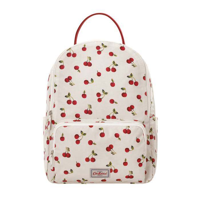 Pocket Backpack Cherries Ivory