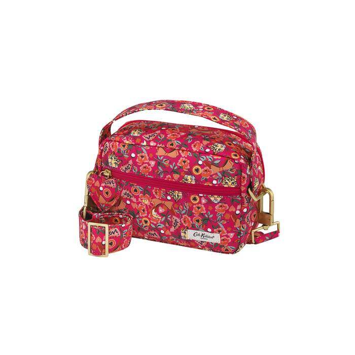 Pinball Ditsy The Heartly Cross Body Pink/Orange 1