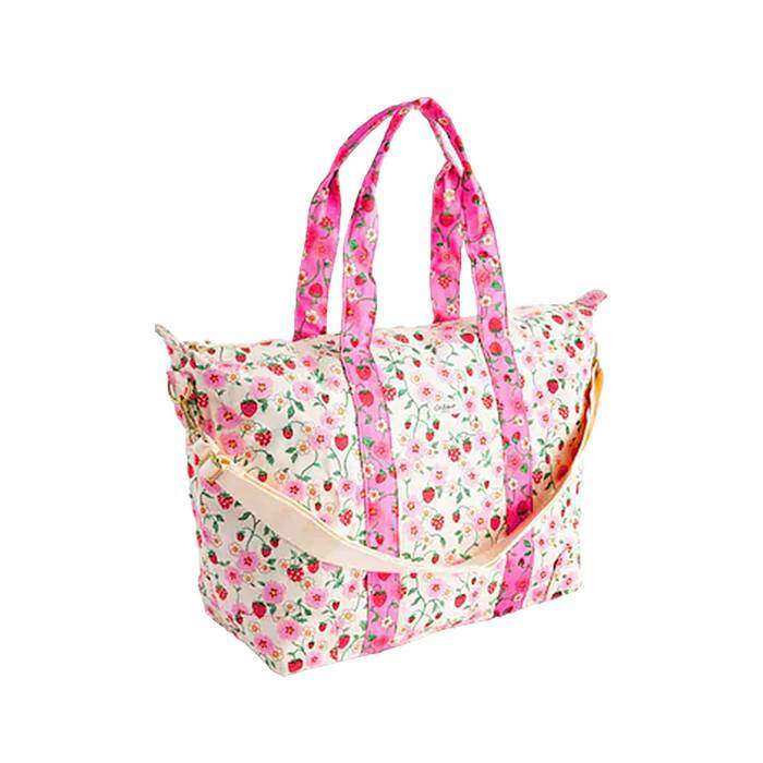 Overnight Bag Strawberry small Ecru