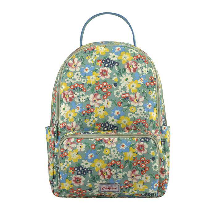 Pocket Backpack Portland Flowers Sage