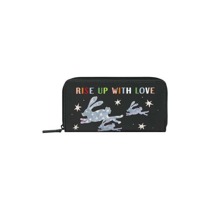 Continental Zip Wallet Spirit Animals Ditsy Navy