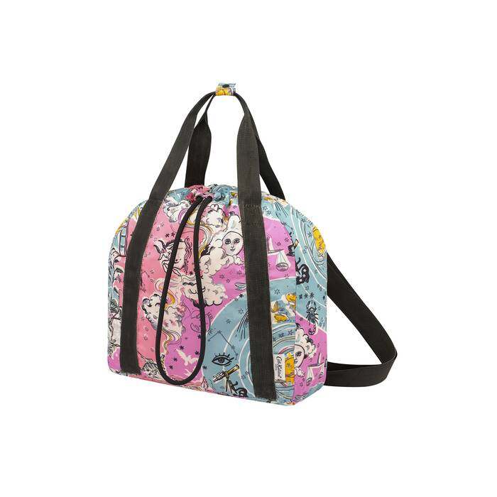 Foldaway Drawstring Backpack Celestial Pink/Mint 1