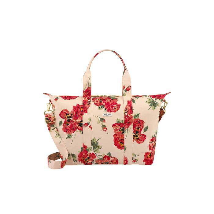 Archive Rose Foldaway Overnight Bag Peach/Red
