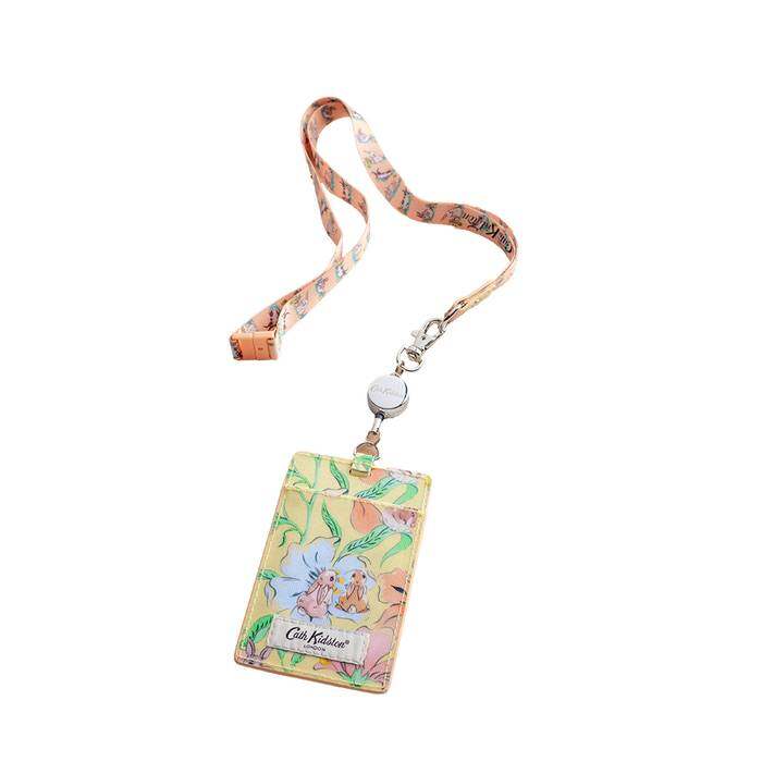Female Lanyard Bunnies Floral Yellow