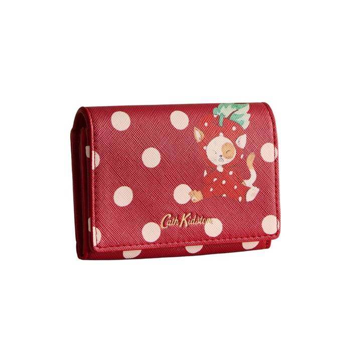 Female Card Holder Red Spot Red