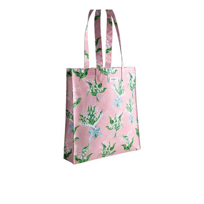 Female Large Bookbag Lily of The Valley Pink