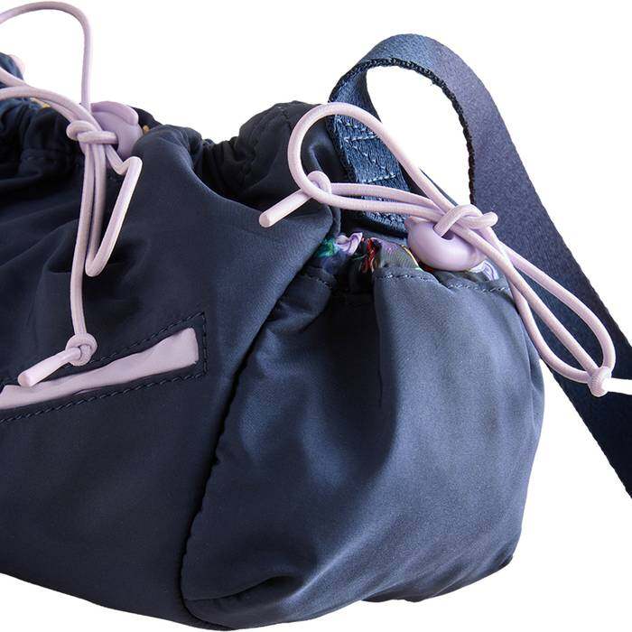 Female Femme Utility Crossbody Marble Ditsy Navy 1