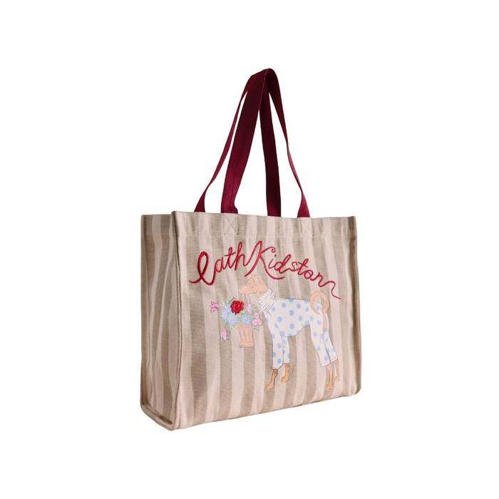 Female Shoulder Tote Cath Stripe Neutral
