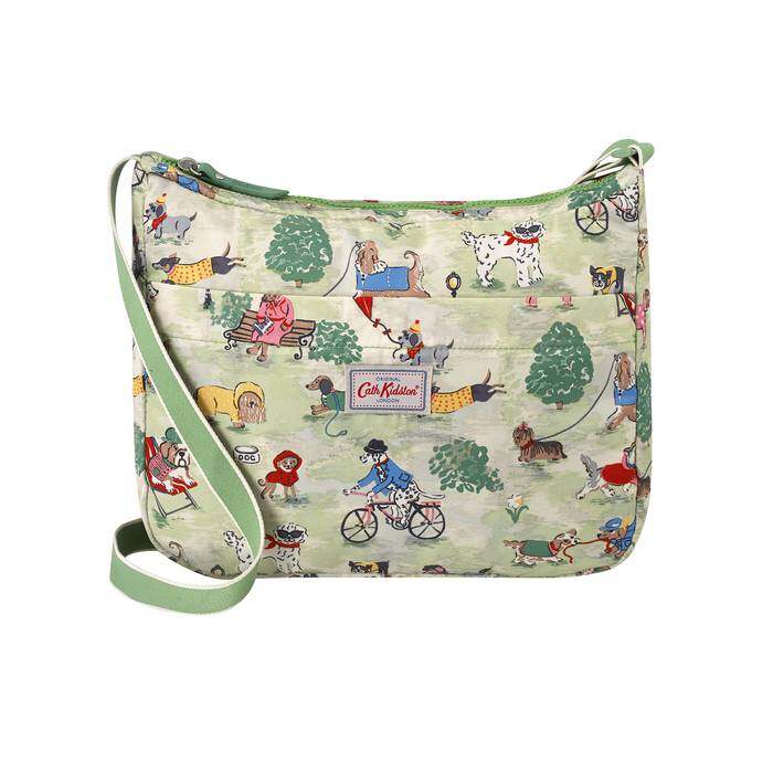 Foldaway Cross Body Park Dogs Green