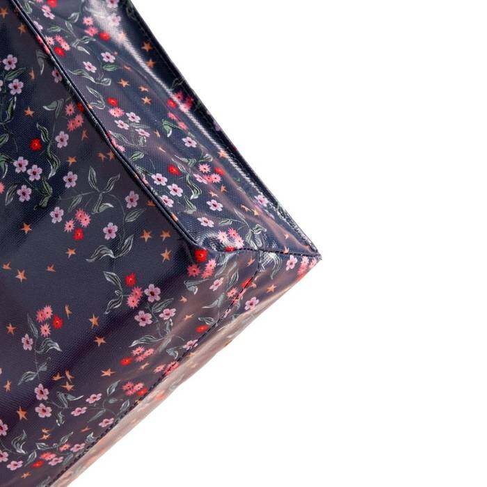 Female Small Bookbag Trailing Star Sprigs Navy 1