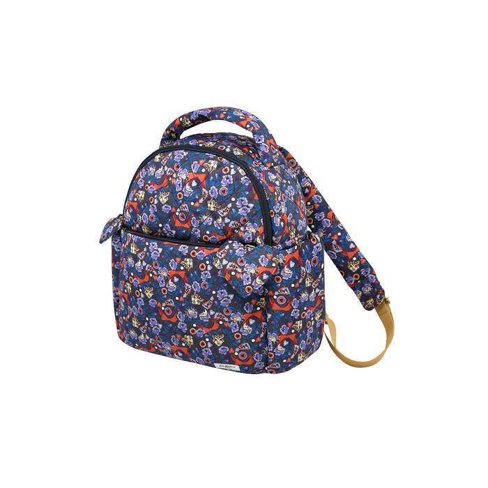Pinball Ditsy Recycled Rose Heart Backpack Purple 1