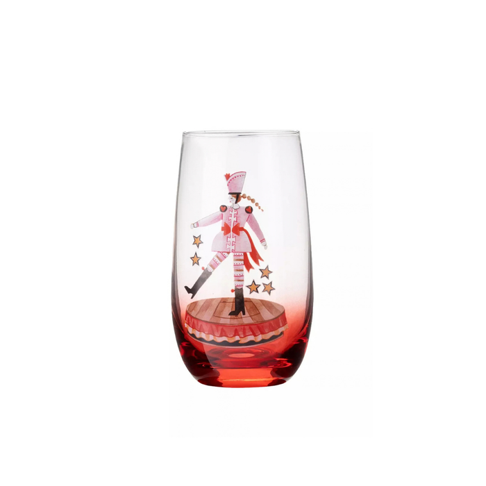 Multi-Color Set of 2 Hiball Glasses Nutcracker 1