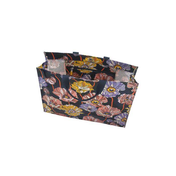 Strappy Carryall Summer Poppy Midscale Navy 1