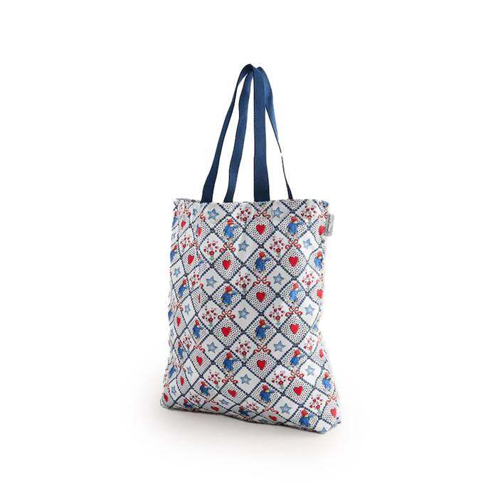 Female Foldaway Tote Paddington Check Cream
