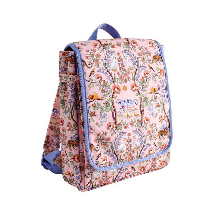 Kids Artist Backpack Flowers & Friends Pink