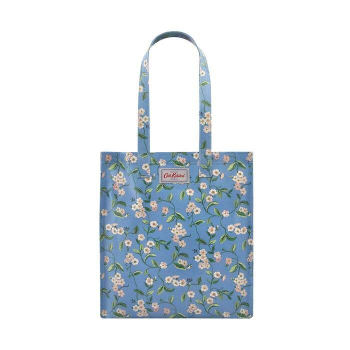 Shiny Bookbag Forget me not Mid Blue