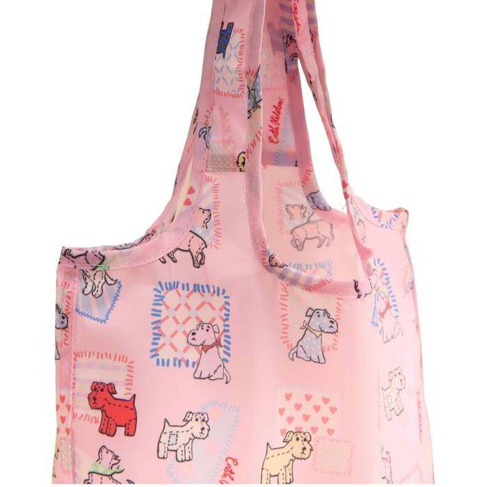 Female Mini Foldaway Shopper Teddy Dog Pink 1