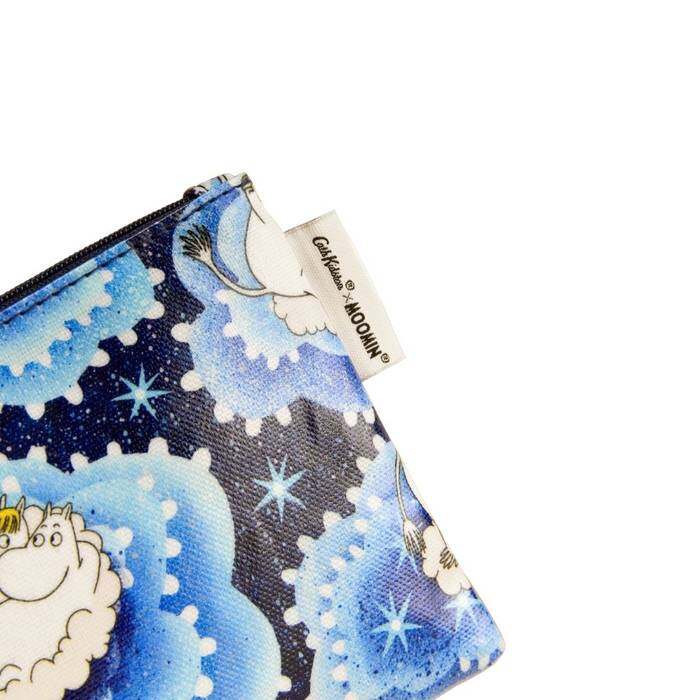 Female Zip Purse Moomin Clouds Blue 1