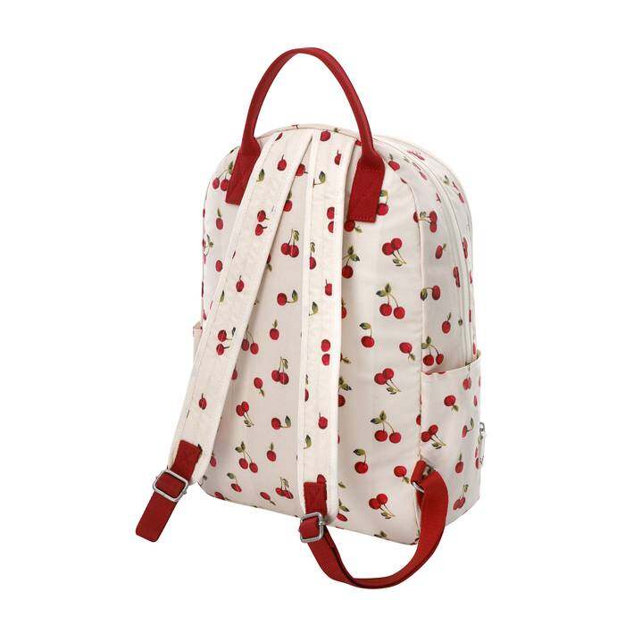 Pocket Backpack Cherries Ivory 1