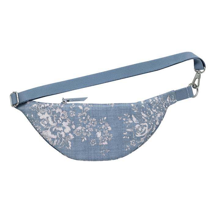 Embroidered Bumbag Washed Rose Denim 1