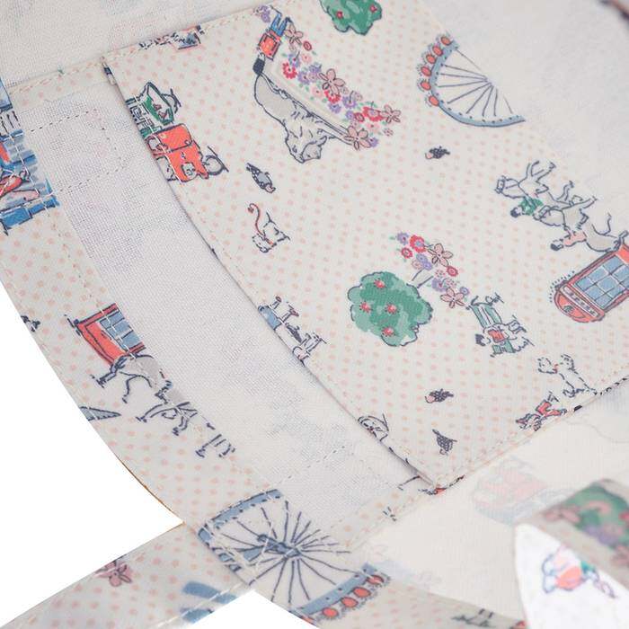 Female Large Bookbag Lovely London Ecru 1