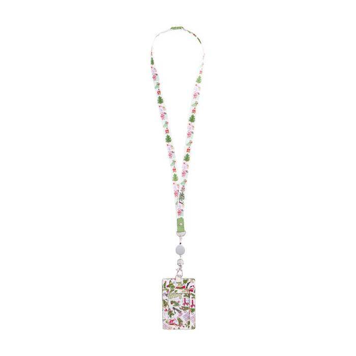 Female Set Lanyard Christmas House Cream
