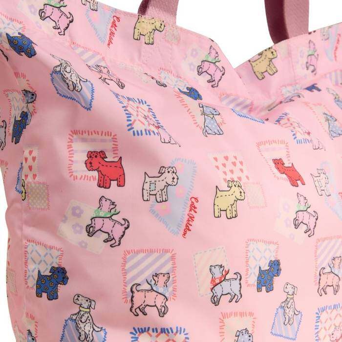 Female Large Foldaway Tote Teddy Dog Pink 1