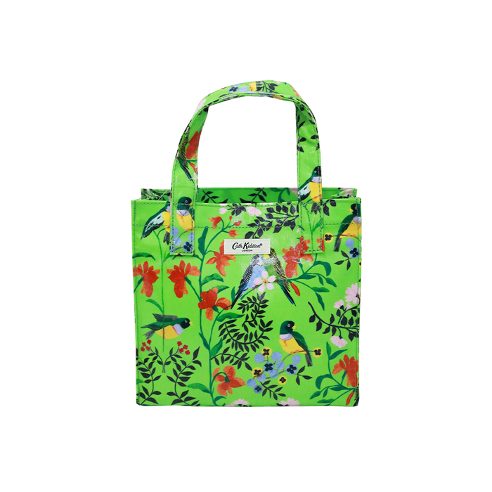 Cathkidston スモールブックバッグ Paper Birds Lime トート Cathkidston スモールブックバッグ Paper Birds Lime トート