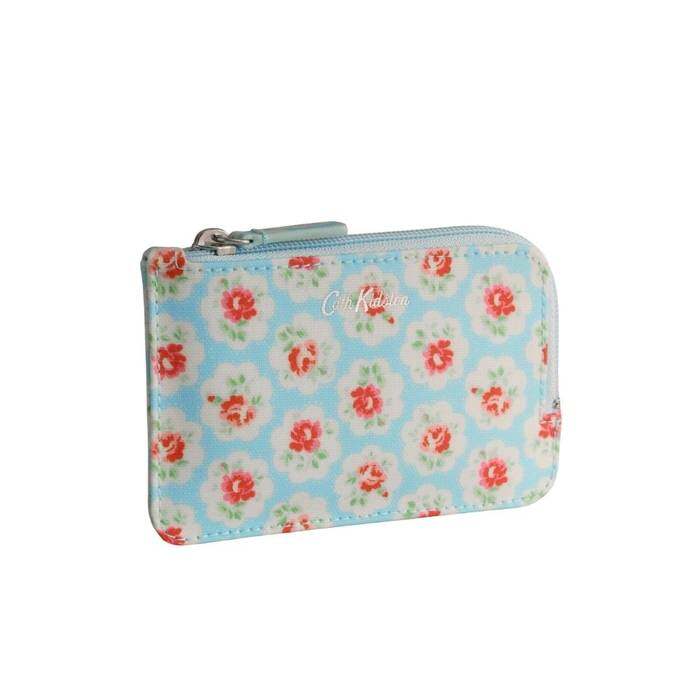 Female Card & Coin Purse Provence Rose Blue