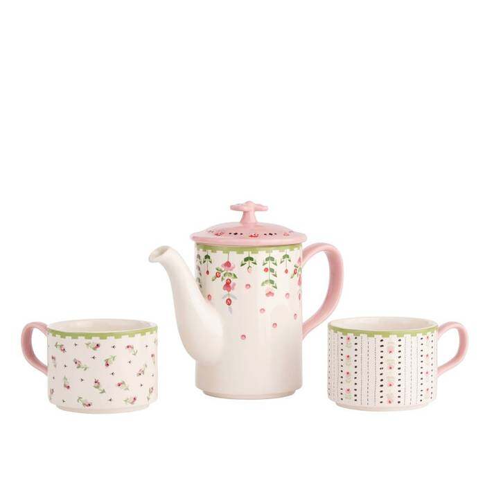 Set Tea For Two Spring Birds Multi 1