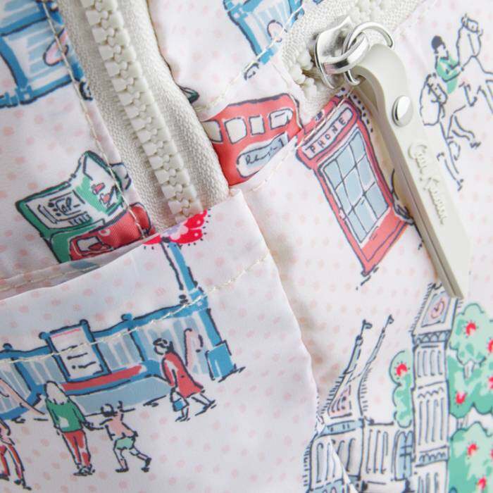 Female Foldaway Backpack Lovely London Ecru 1