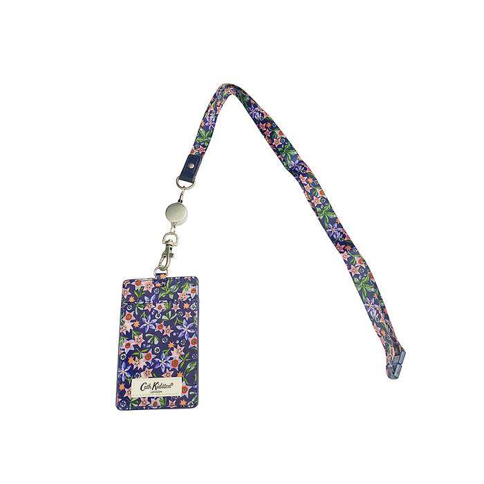 Female Lanyard Raindrops Navy