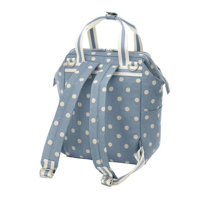 Backpack Nappy Bag Spot Cream Blue 1