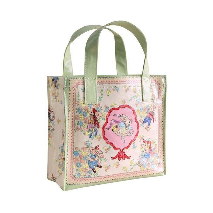 Female Small Bookbag Easter Bunnies Cream