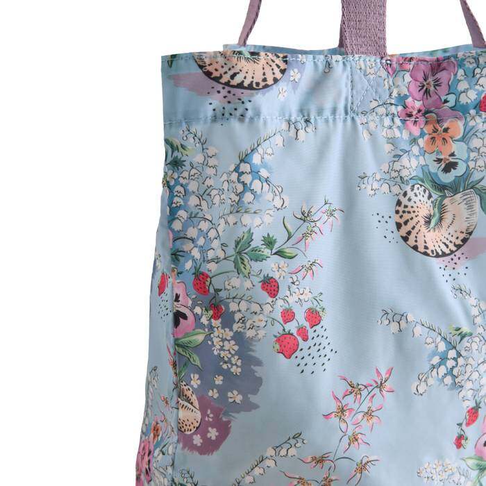 Foldaway Tote Shell Bouquet Blue 1