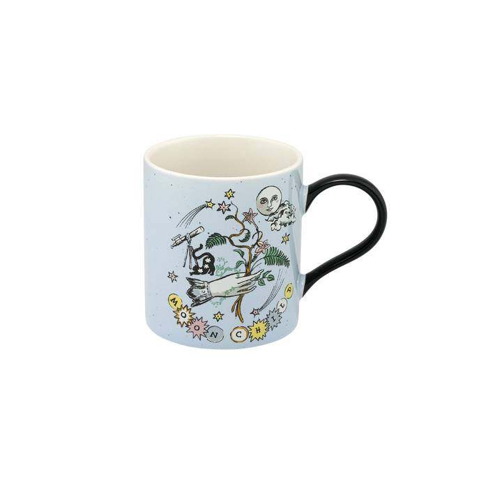 Celestial Rosie Fine China Mug Blue