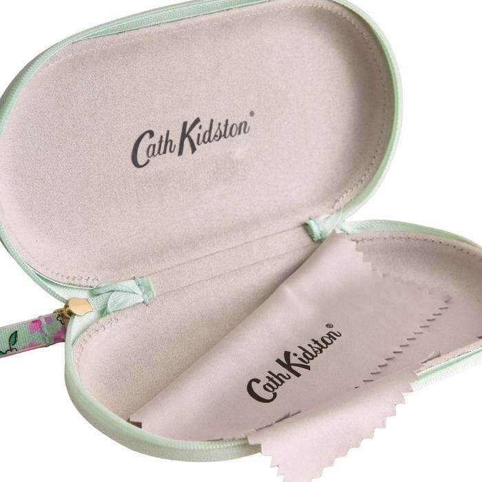 Female Glasses Case Tennis Ditsy Green 1