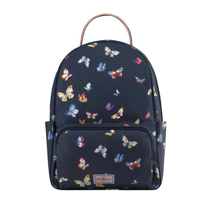 Pocket Backpack Butterflies Navy