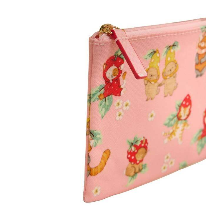 Female Zip Purse Friendly Fruit Coral Pink 1