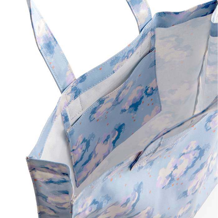 Female Large Bookbag Silver Linings Blue 1