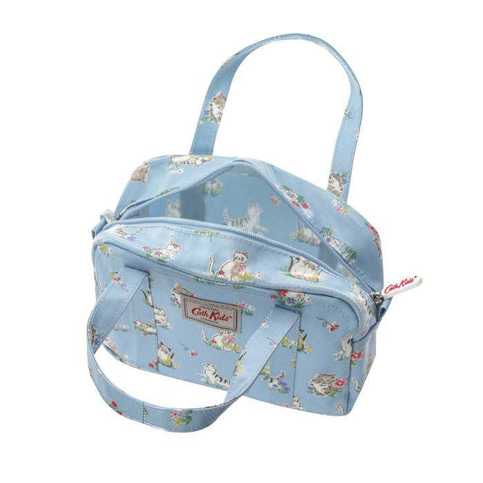 กระเป๋า Mini Zip Bag With Purse ลาย Garden Kittens สี Slate Blue 1