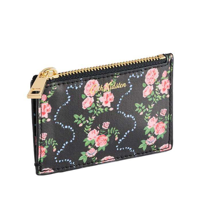 Female Card Holder Rose Flutter Navy