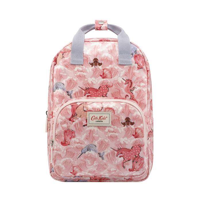 Kids Medium Backpack Unicorn Waves Pink