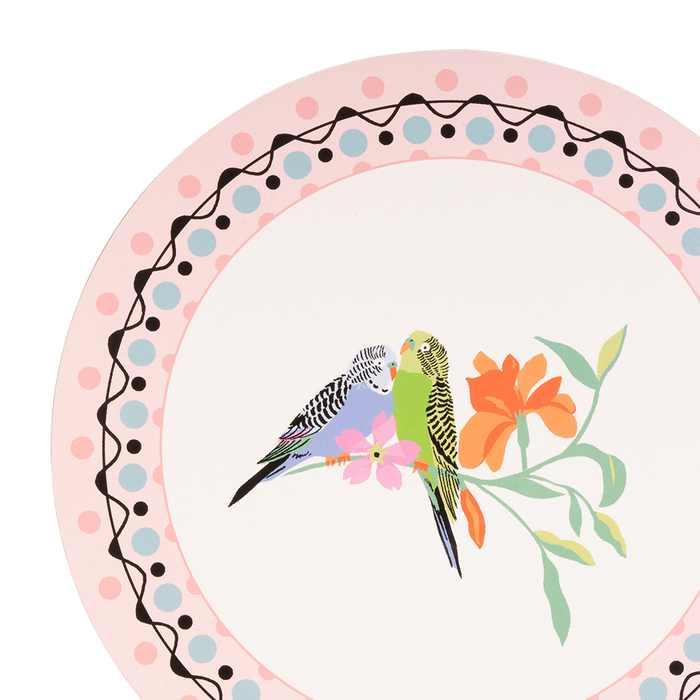 Multi CB ROUND PLACEMATS 4PK Painted Table 1