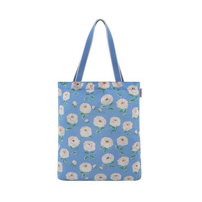Small Foldaway Tote Dahlia Blue