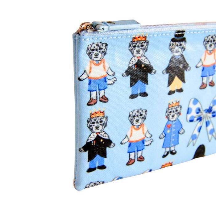 Female Zip Purse London Dogs Blue 1