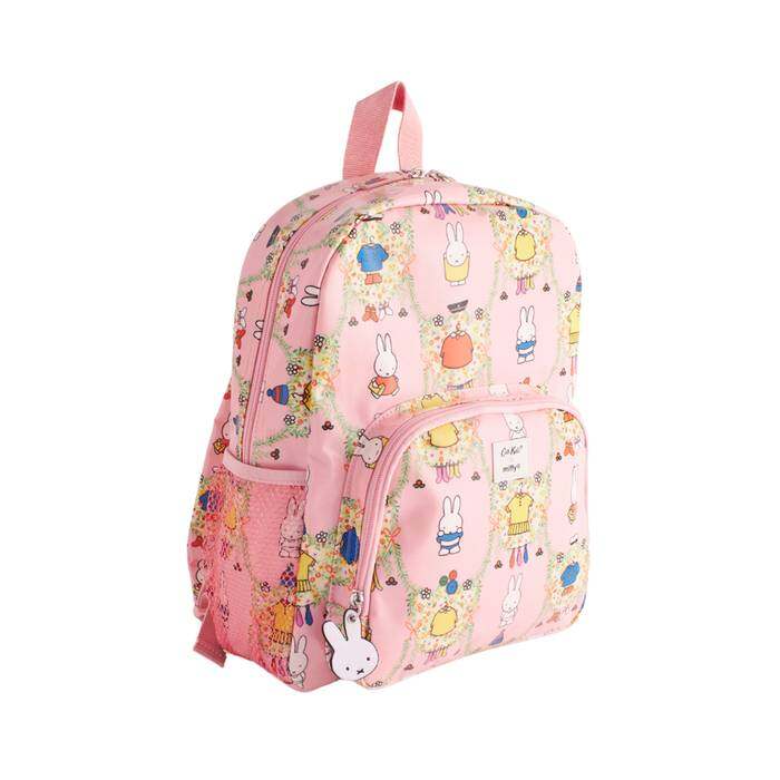 Kids Large Classic Backpack Miffy Placement Pink